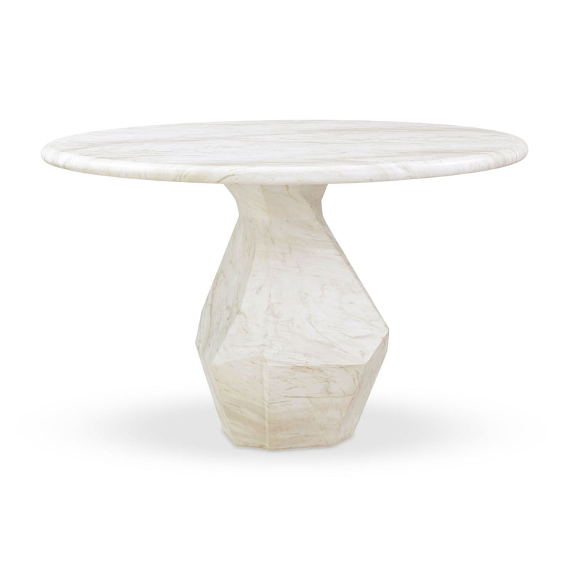 Esme - 48" Indoor / Outdoor Round Dining Table - White