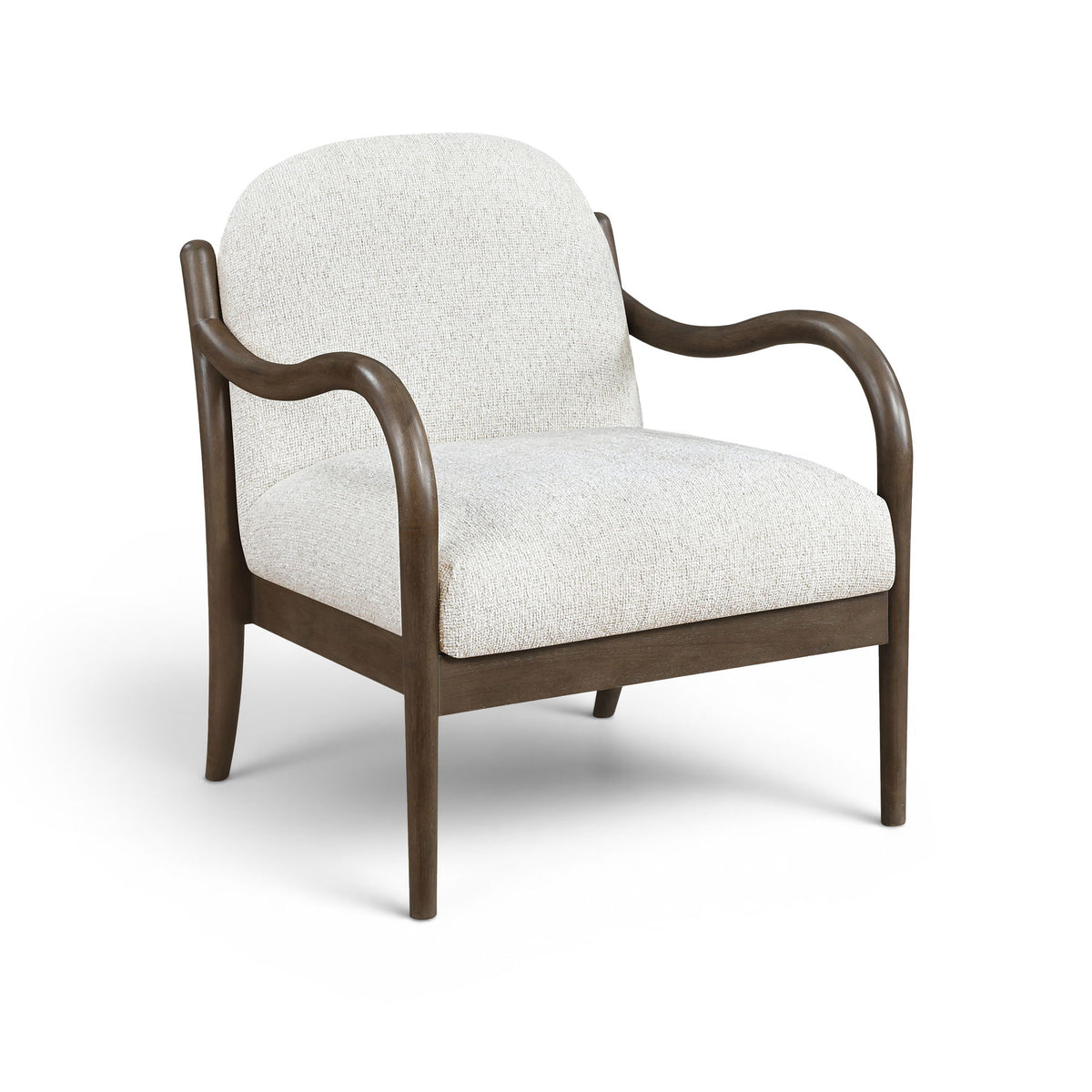 Helmsley - Performance Fabric Upholstered Accent Chair - Brown Frame