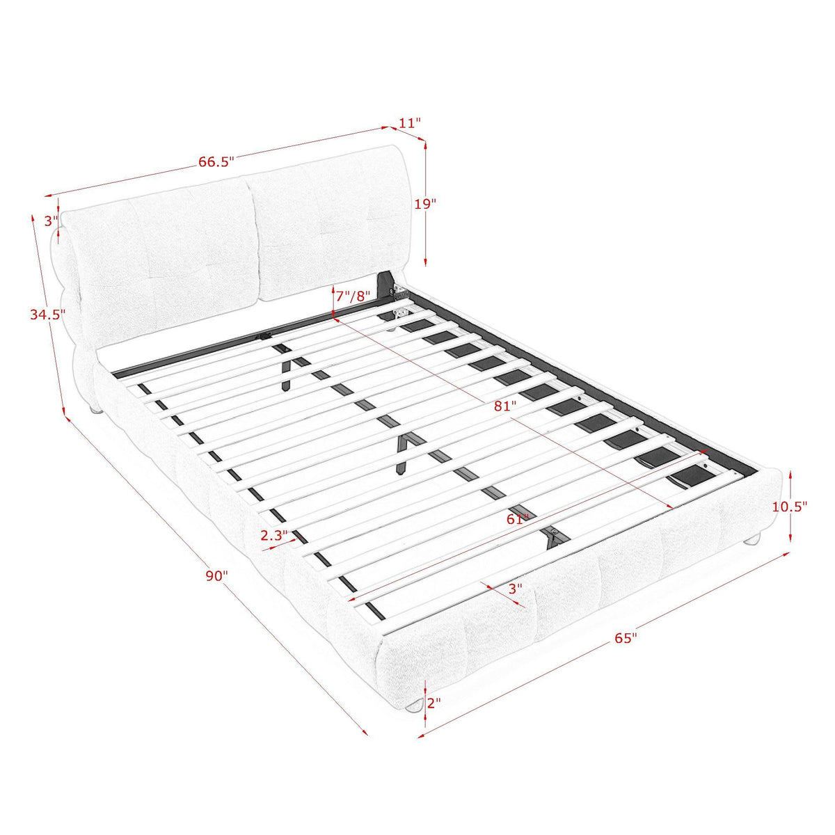 Platform Bed & Upholstered Frame