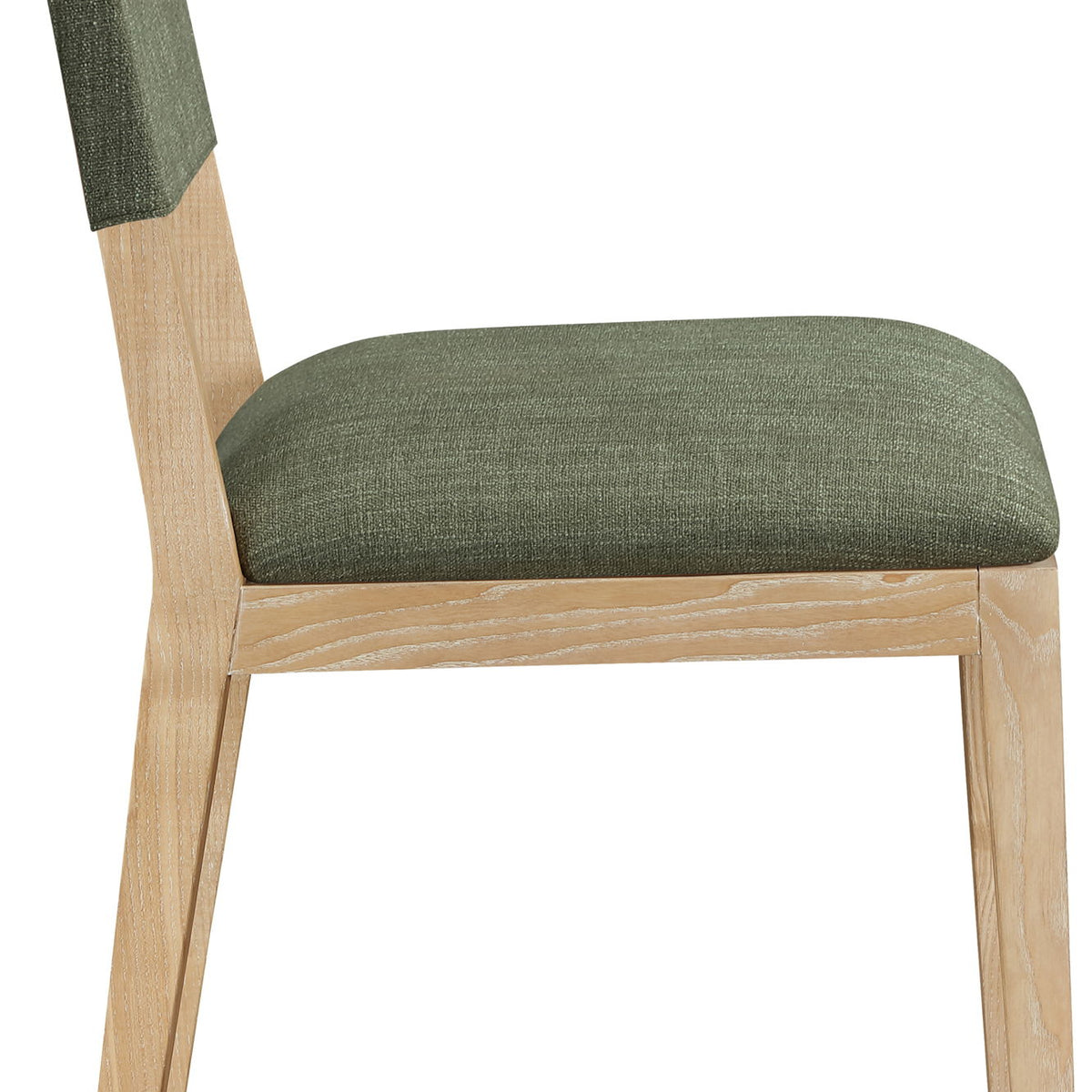 Avon - Linen Textured Performance Fabric Upholstered Dining Side Chair (Set of 2)