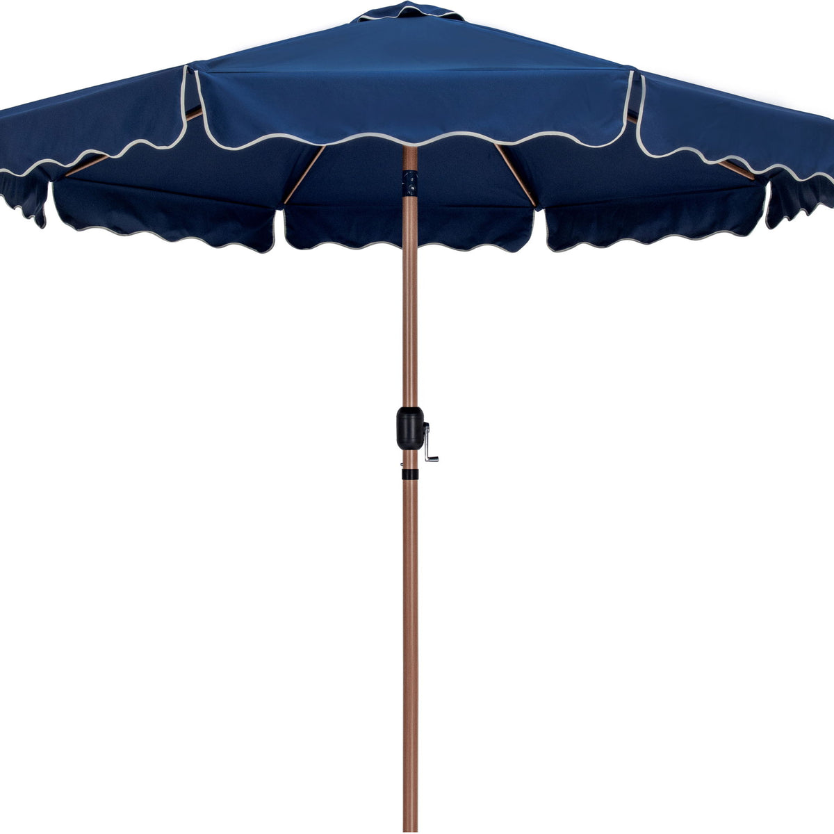 Amalfi - Patio Umbrella - White Base / Light Brown Pole