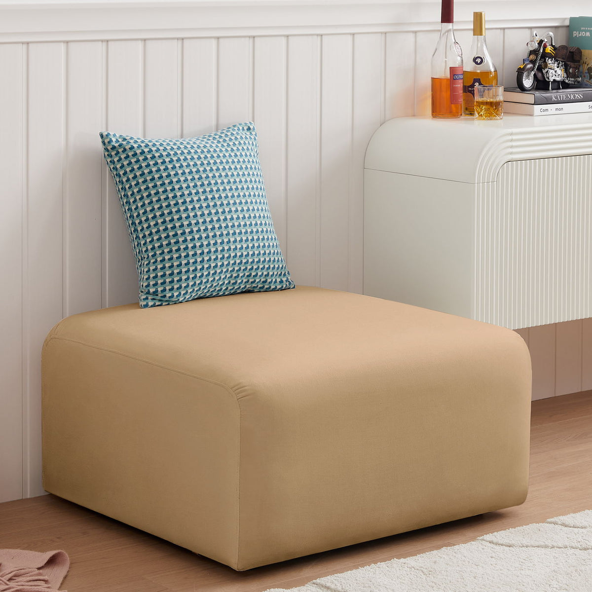 Arc - Velvet Ottoman