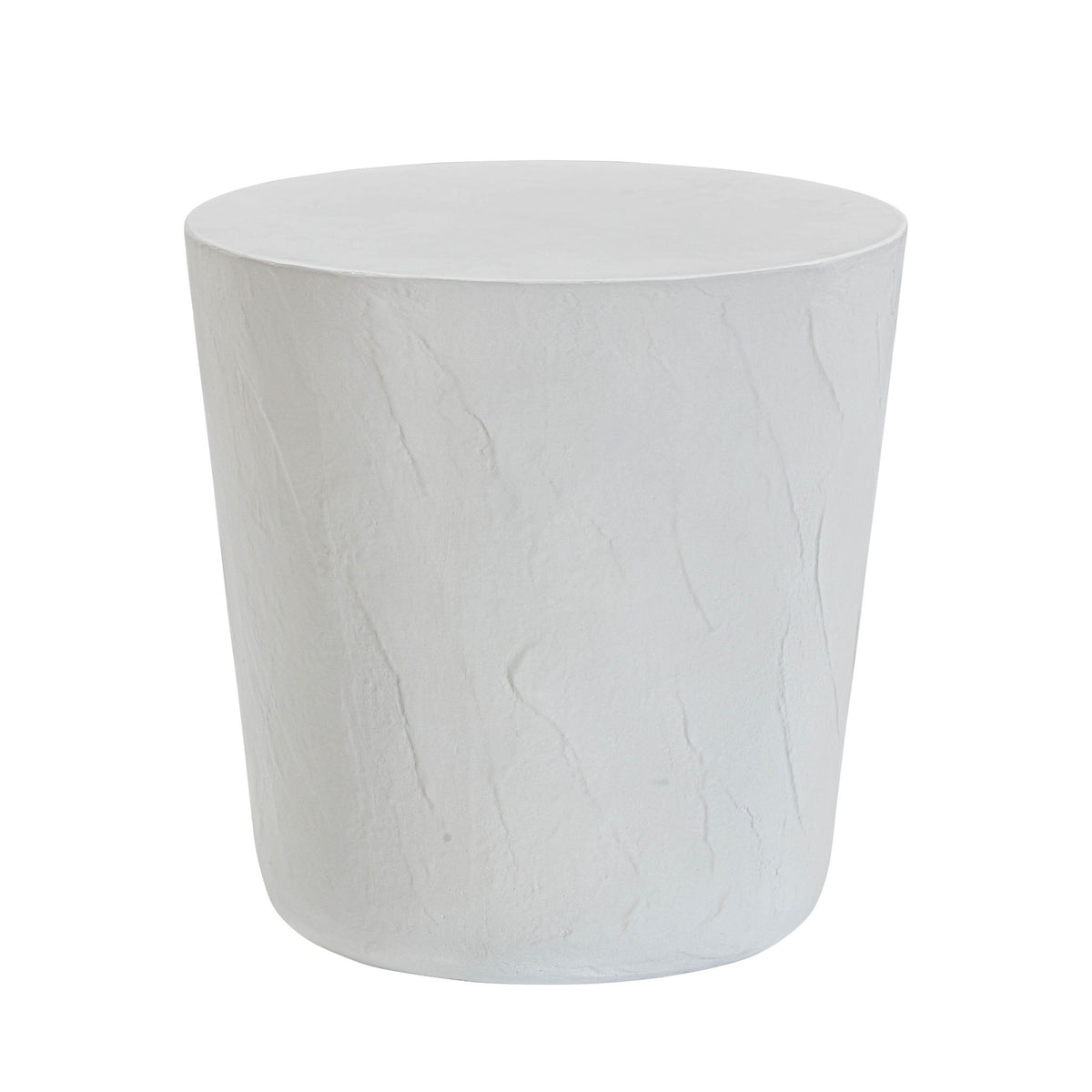 Margot - Faux Plaster Indoor / Outdoor Concrete Stool - Light Gray