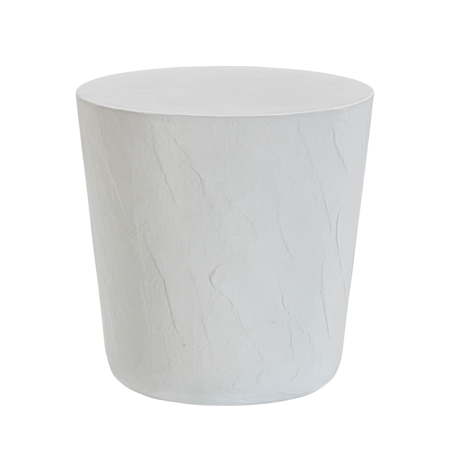 Margot - Faux Plaster Indoor / Outdoor Concrete Stool - Light Gray