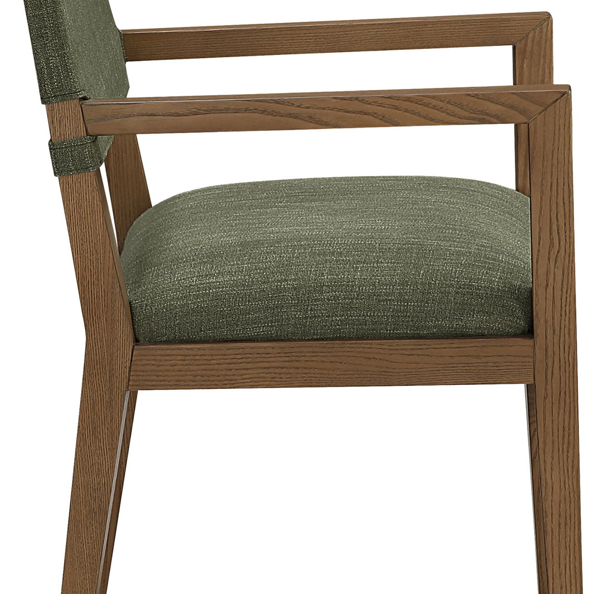 Avon - Linen Textured Performance Fabric Dining Arm Chair