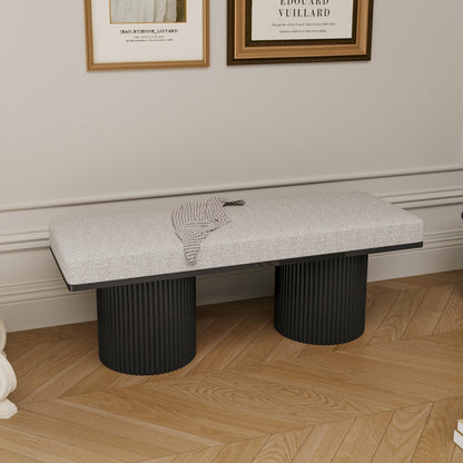 Upholstered Bench Black