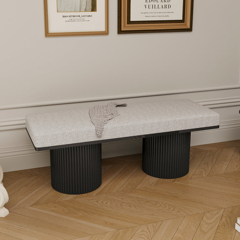 Upholstered Bench Black