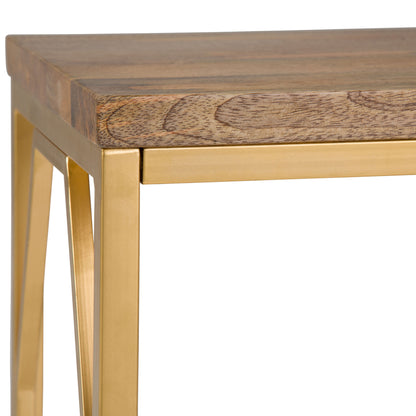 Selma - Handcrafted Metal And Wood Accent Table