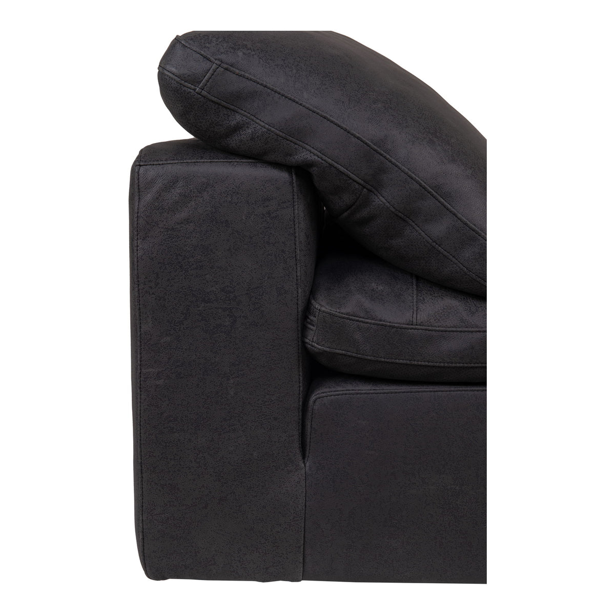 Clay - Nubuck Leather Slipper Chair - Black