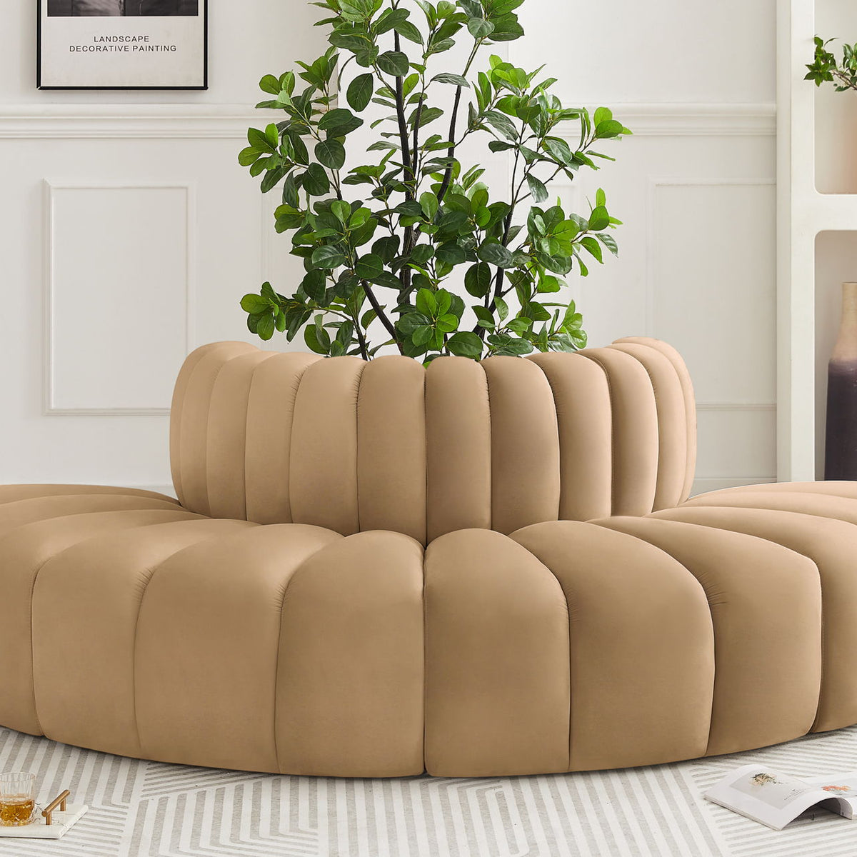 Arc - Velvet 4 Piece Modular Sofa