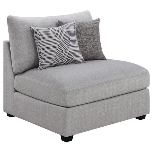 Cambria - Upholstered Armless Chair - Gray