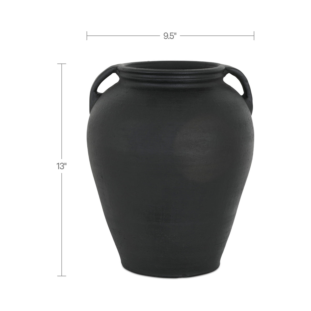 Jovi - Terracotta Vase - Black / Terracotta