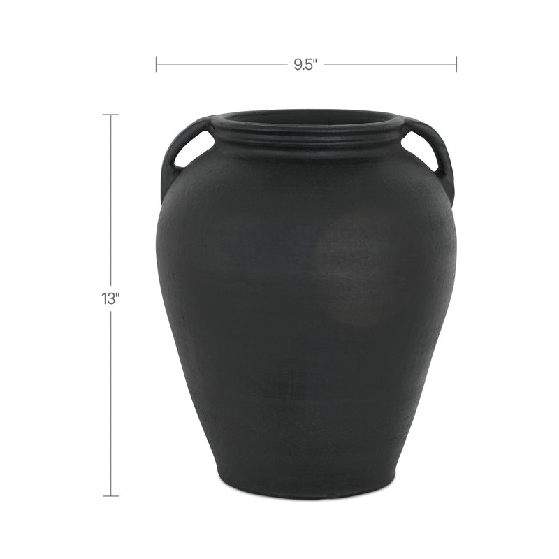 Jovi - Terracotta Vase - Black / Terracotta