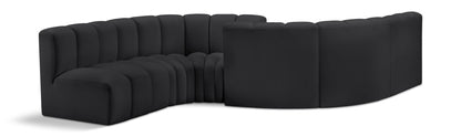 Arc - Faux Leather 6 Piece Modular Sofa