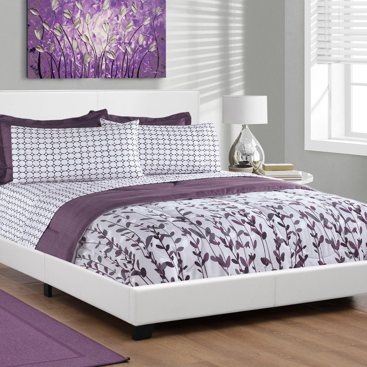 Bed, Upholstered, Transitional