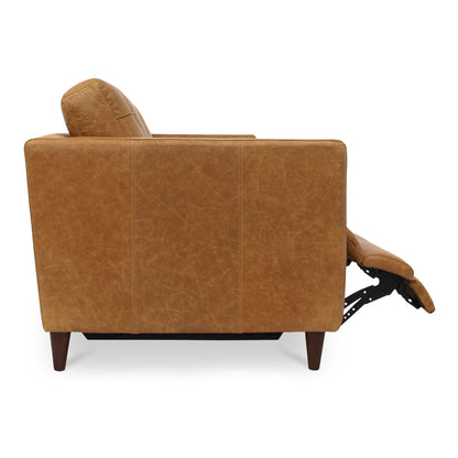 Bridgers - Power Recliner Sofa Leather - Tan