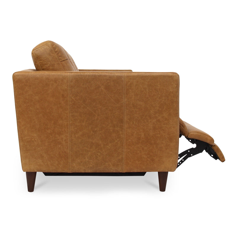 Bridgers - Leather Power Recliner Sofa - Tan