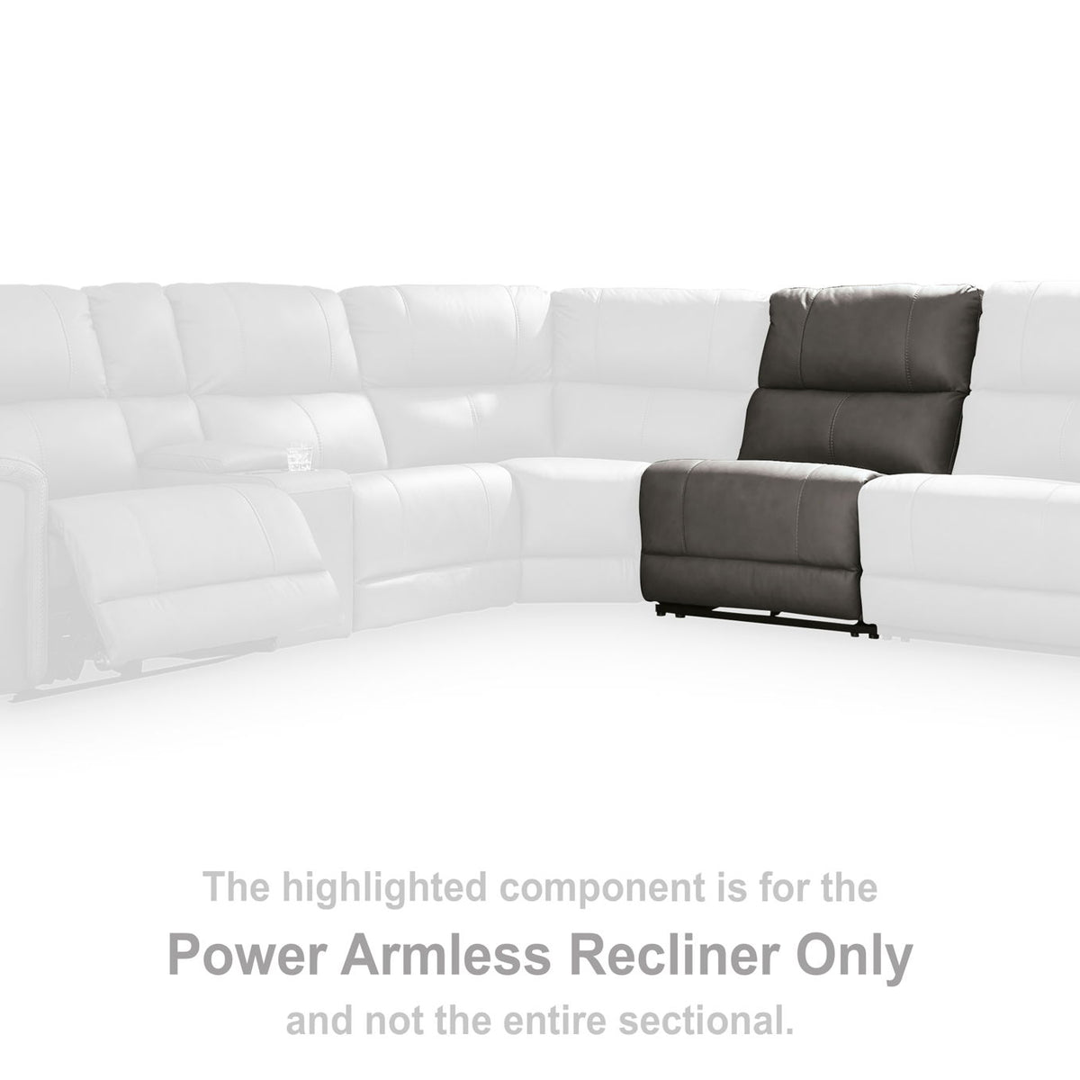 Bleckley - Power Armless Recliner With Adjustable Headrest - Anchor