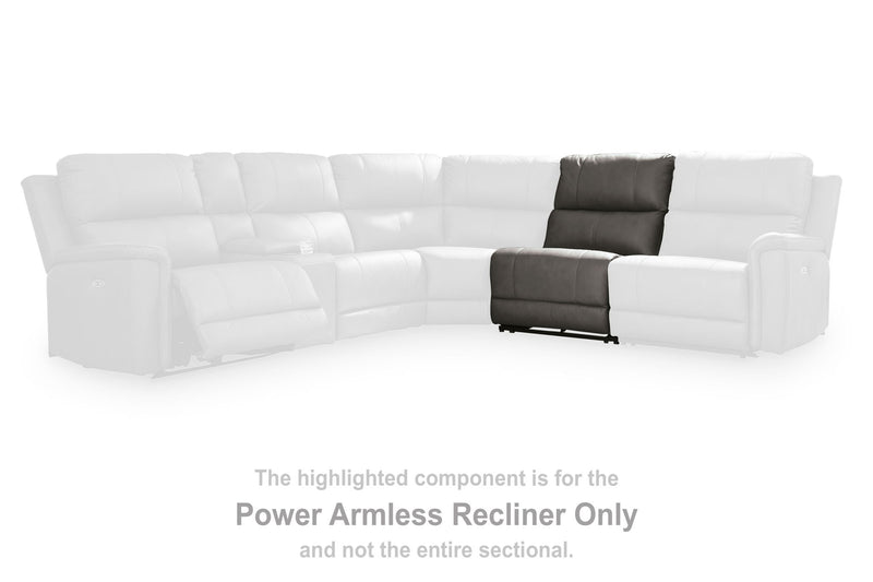 Bleckley - Power Armless Recliner With Adjustable Headrest - Anchor
