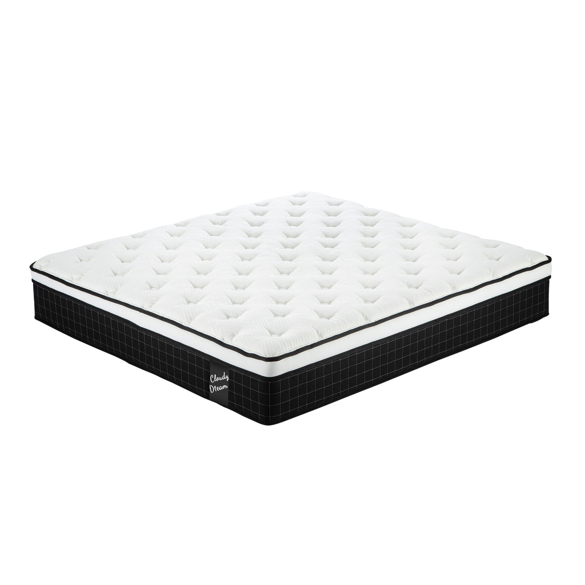 12" Hybrid Mattress With Individual Pocket Spring, Comortable Memory Foam