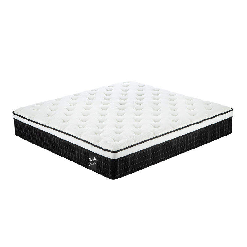 12" Hybrid Mattress With Individual Pocket Spring, Comortable Memory Foam