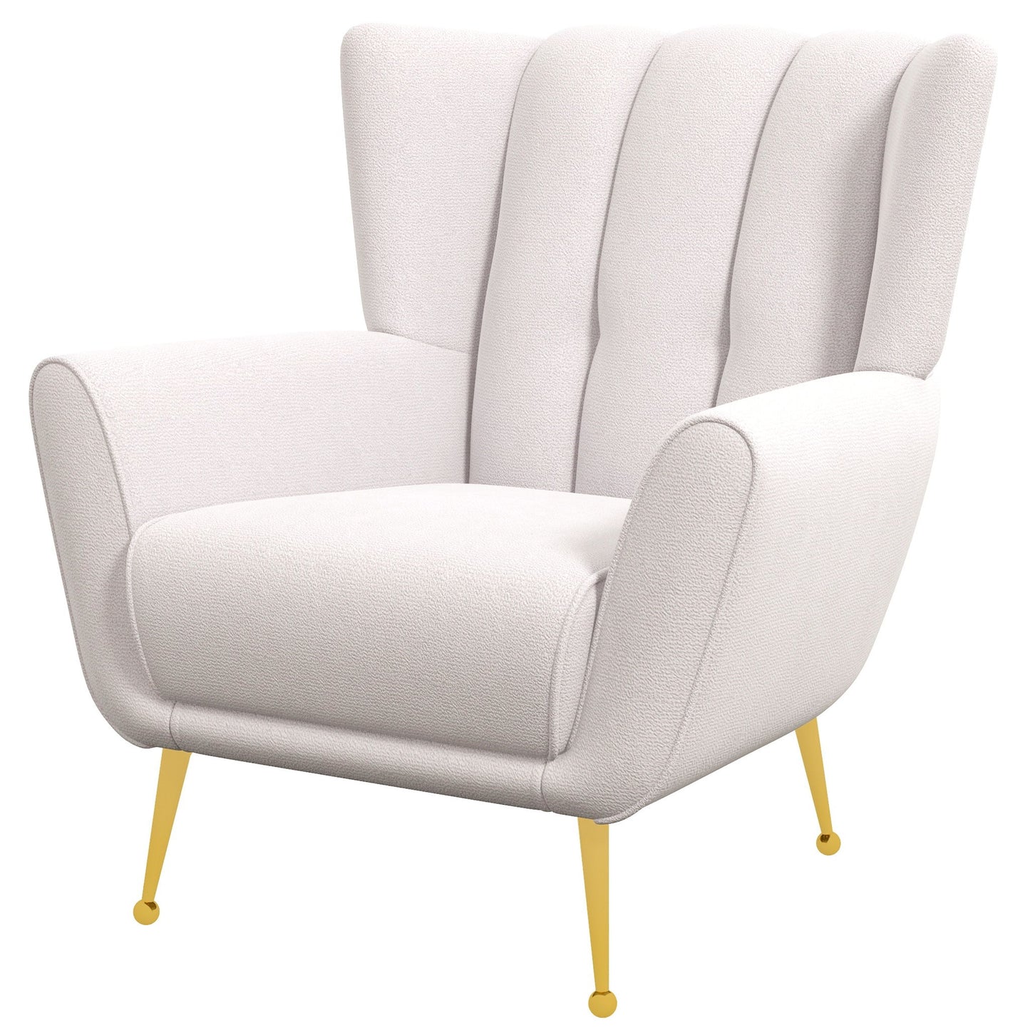 Gianna - Mid-Century Modern Tufted French Boucle Armchair