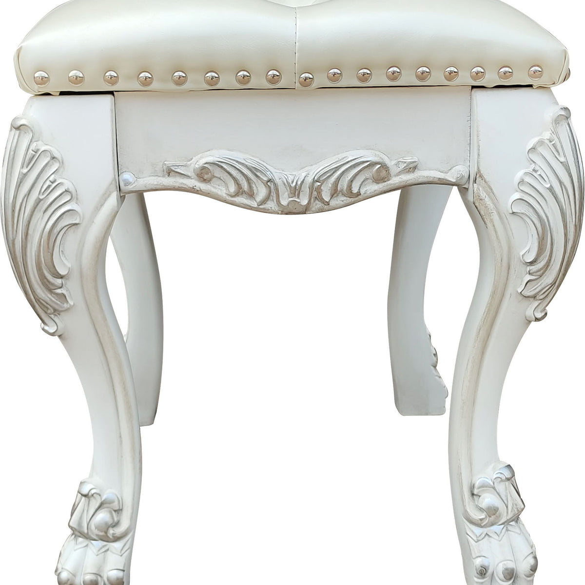 Dresden II - Vanity Stool - Bone White