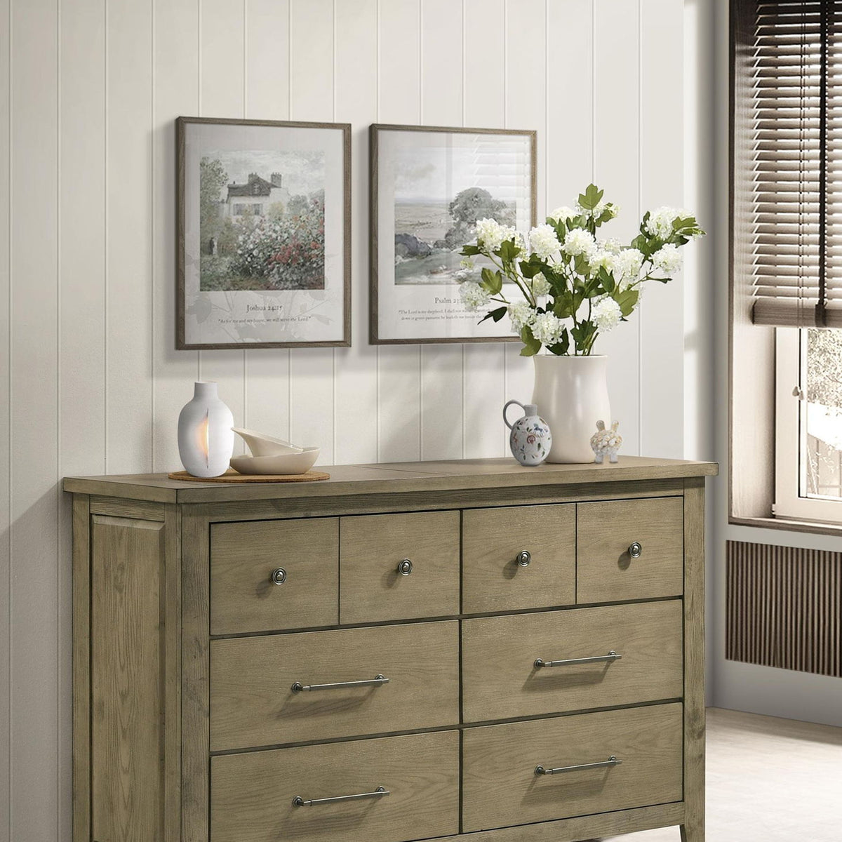 Hazlewood 6-drawer Bedroom Dresser Cabinet Vineyard Oak