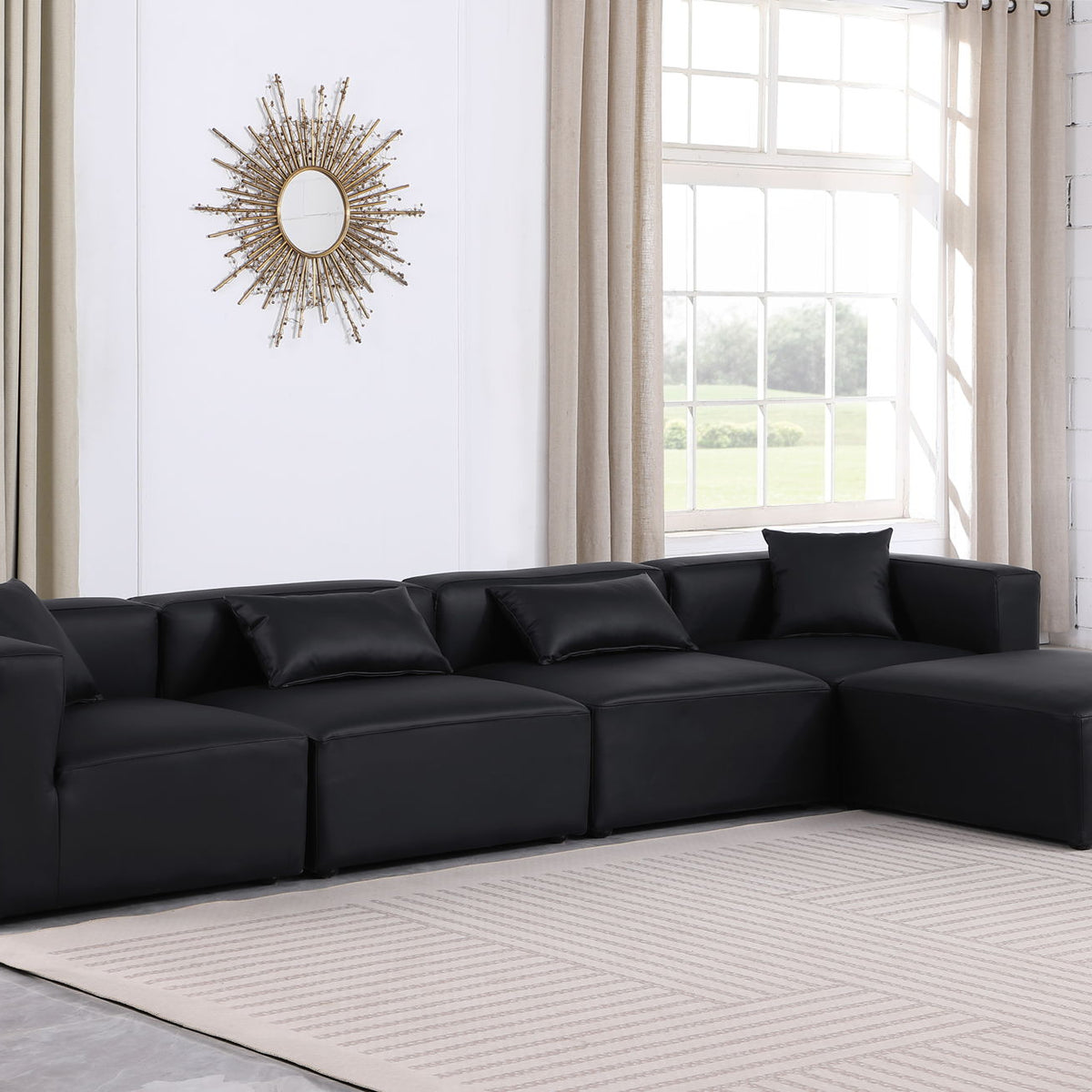 Cube - 5 Piece Modular Sectional With Chaise
