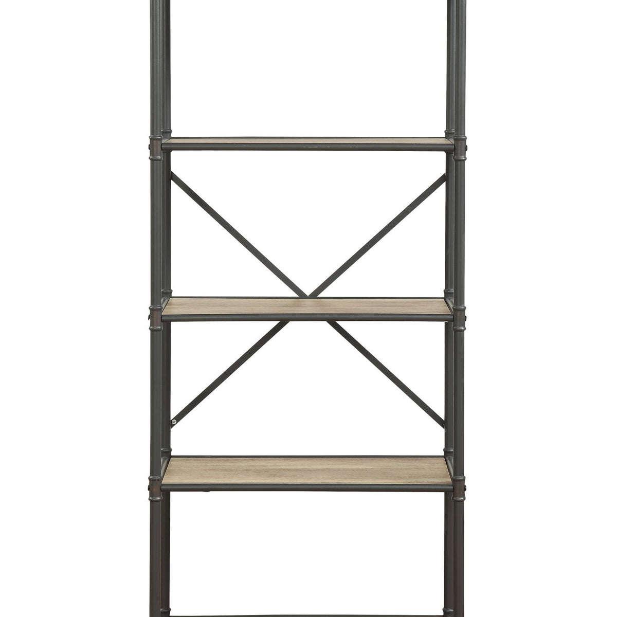 Itzel - Bookshelf - Antique Oak / Sandy Gray