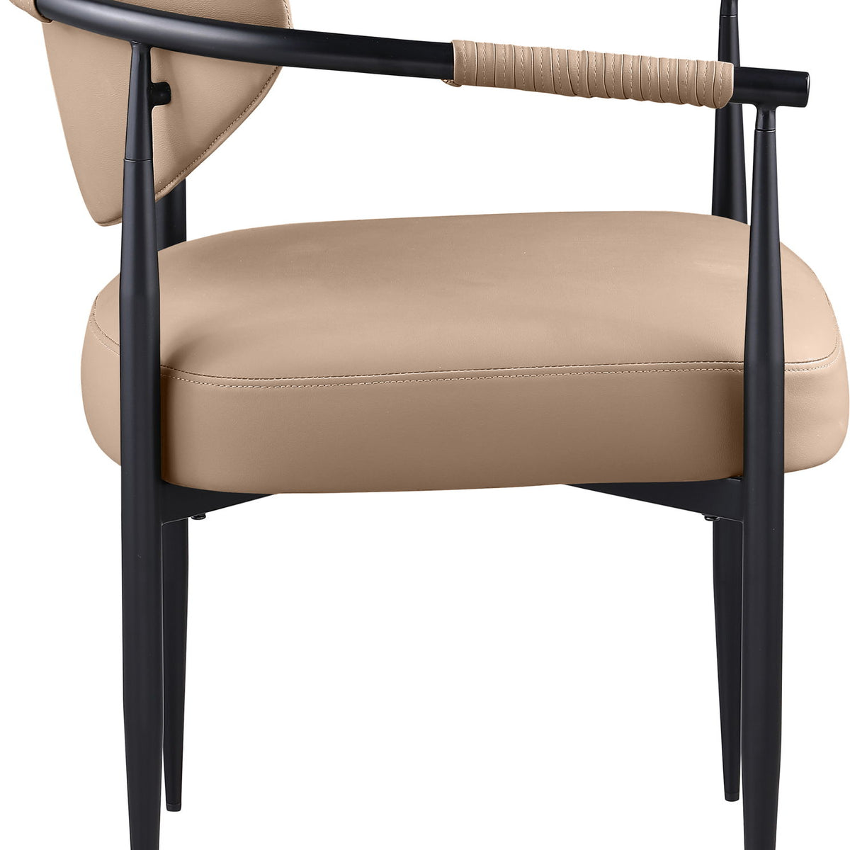 Virella - faux Leather Upholstered Dining Chair (Set of 2) - Black Base