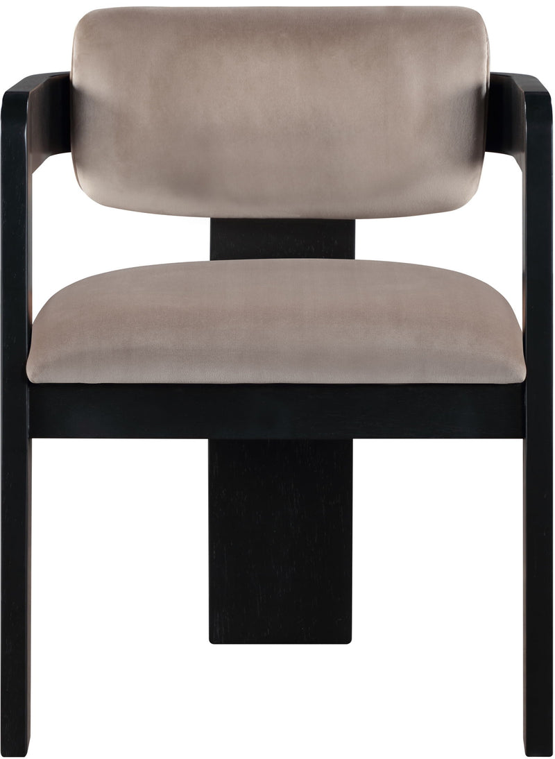 Sacha - Velvet Dining Chair With Black Base (Set of 2)