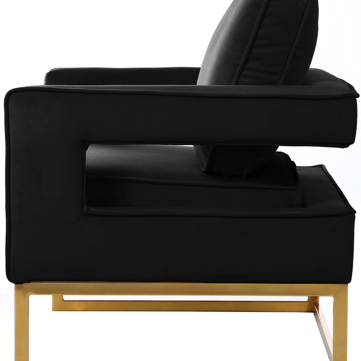 Noah - Accent Chair with Gold Legs
