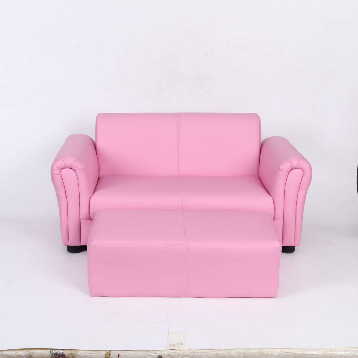 Kids Club Chair Sofa / Sectional And Ottoman - Pink