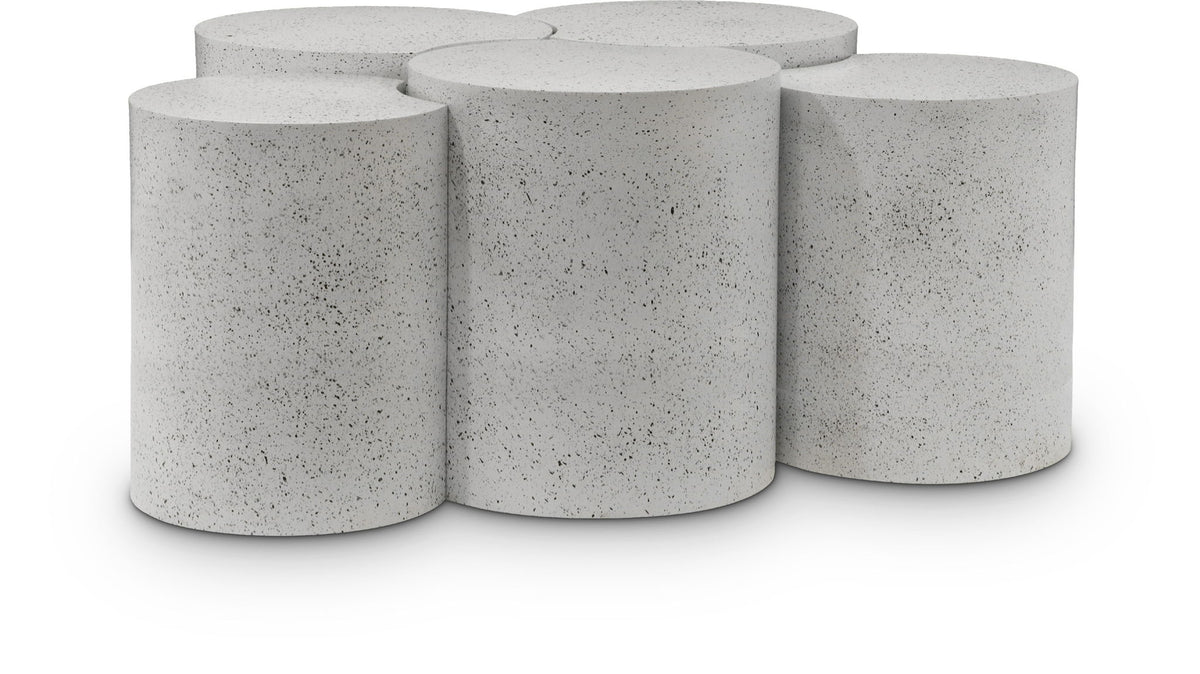 Dimple - 20" 5 Piece Modular Coffee Table - Terazzo Finish