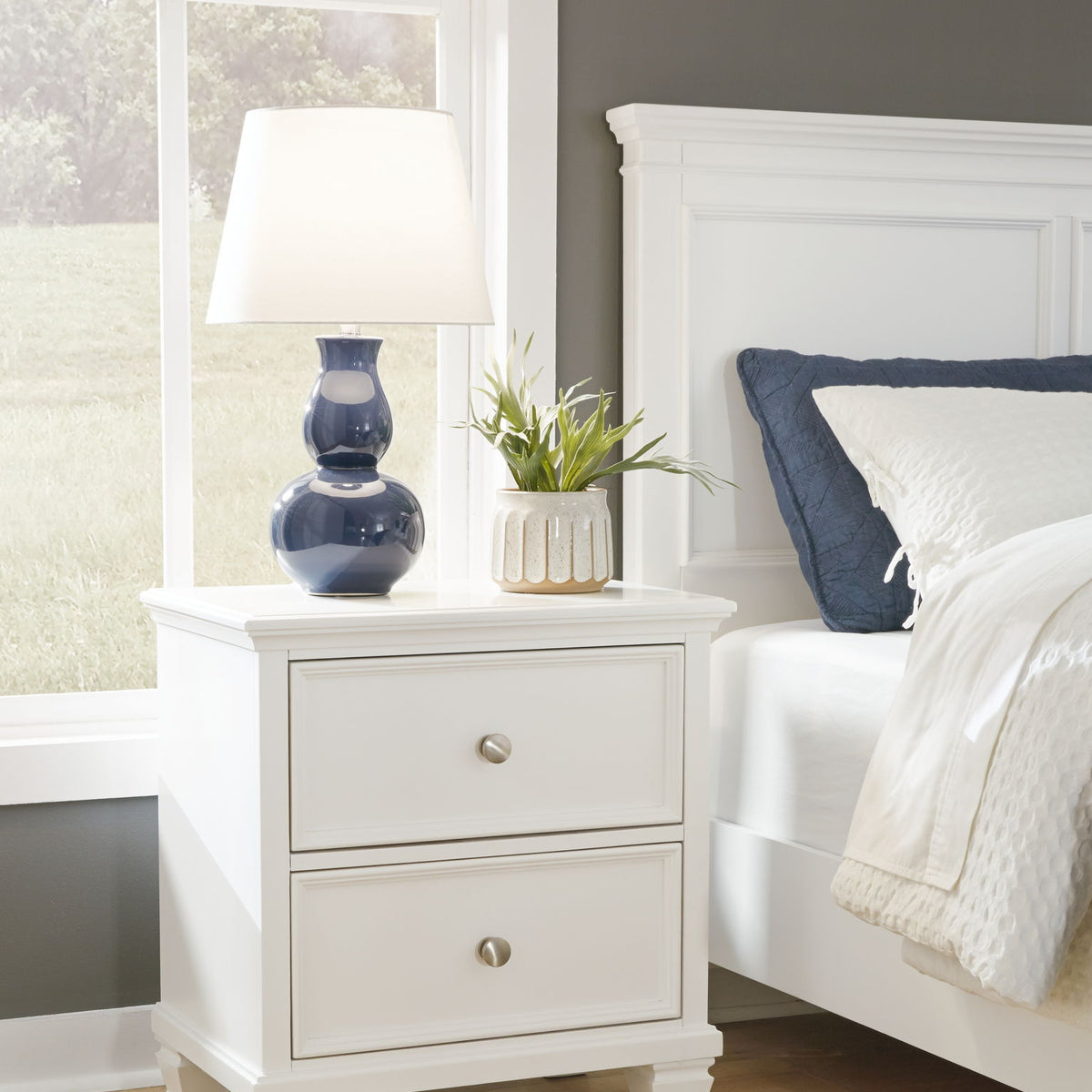 Fortman - Two Drawer Night Stand - White