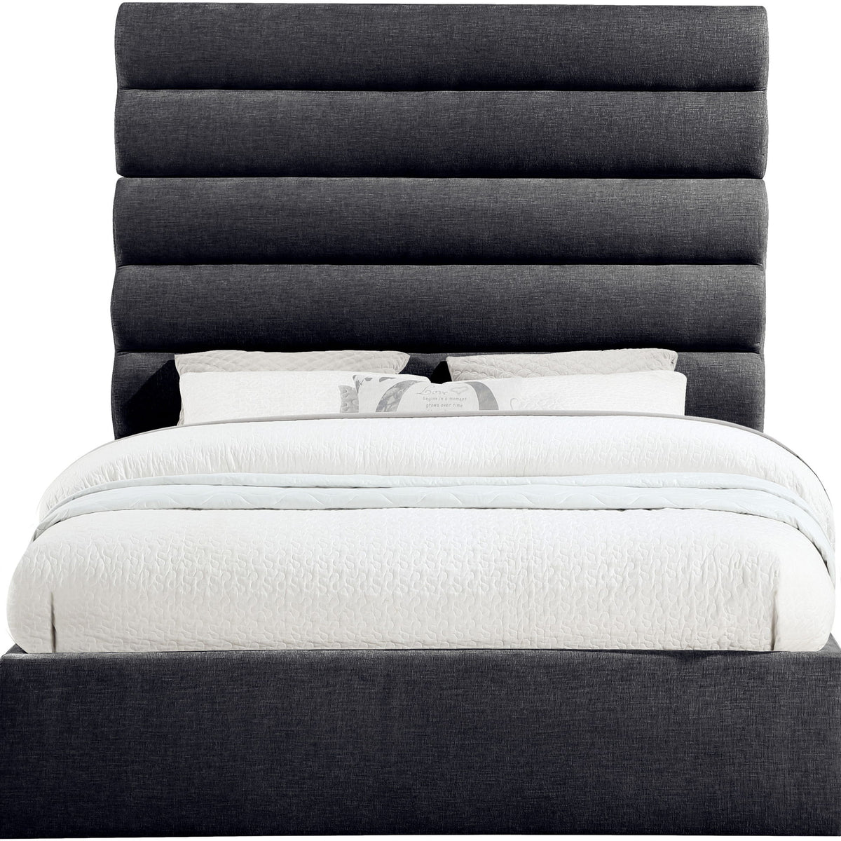 Adam - Chenille Fabric Bed With 70.5" Headboard