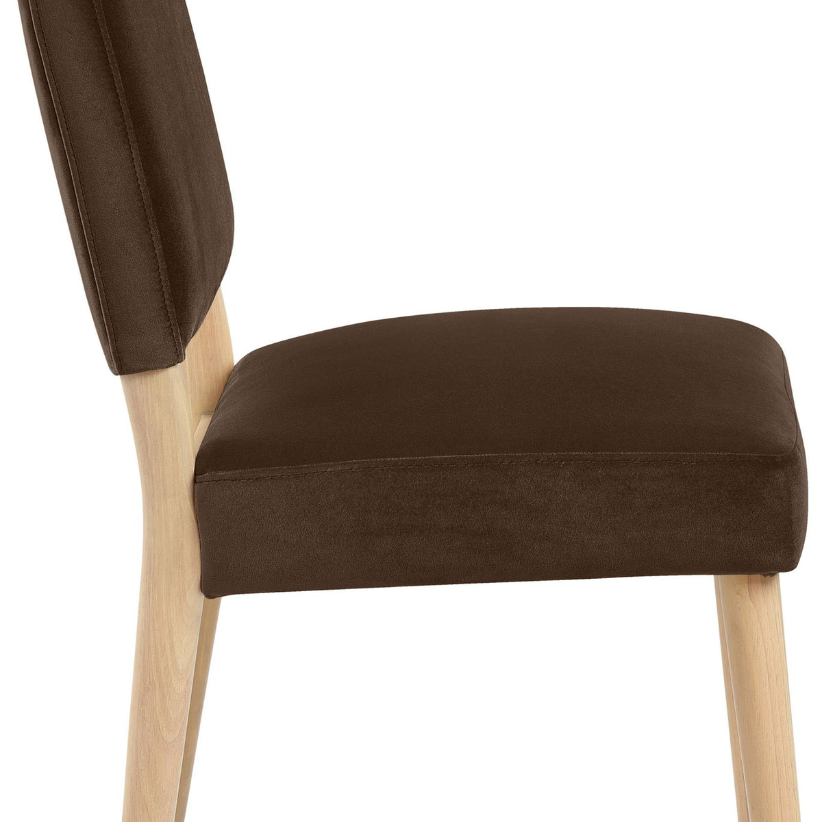 Varinelle - Velvet Dining Chair (Set of 2) - Natural Frame