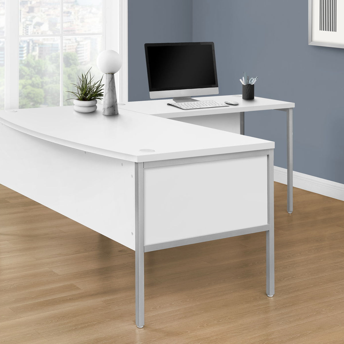 Computer Desk, Home Office, Commercial Grade, Contemporary & Modern