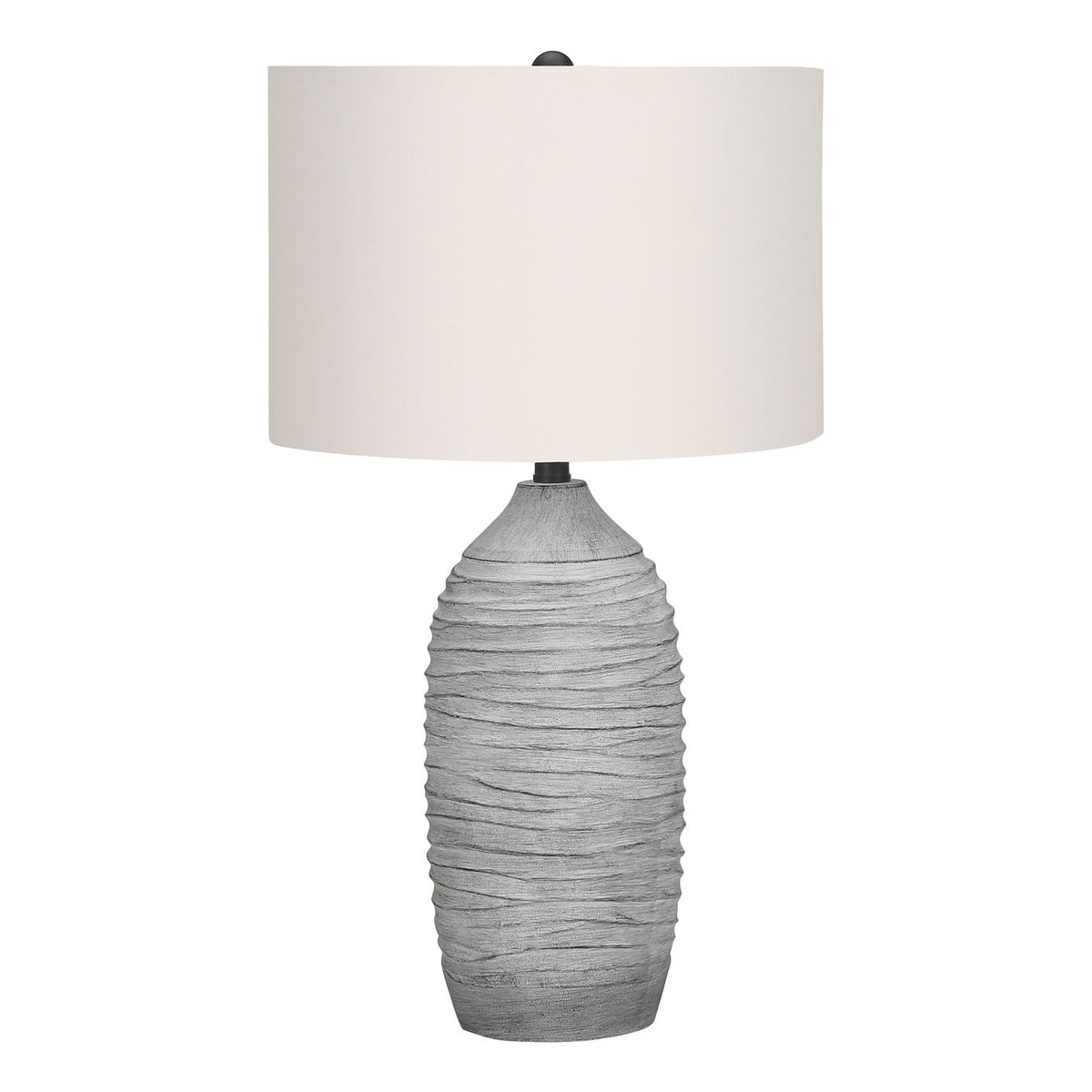 Lighting, Table Lamp, Resin, Modern - Gray / Cream