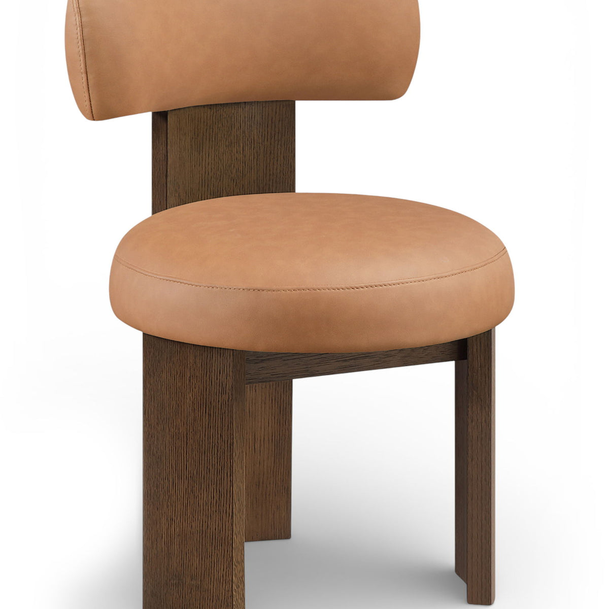 Atelier - Vegan Leather Upholstered Dining Chair (Set of 2) - Painted Brown Frame