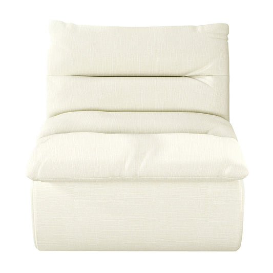 Modern Armless Lazy Floor Sofa Lounge Chair Comfy Bean Bag Couch For Living Room Bedroom Salon Office - Beige