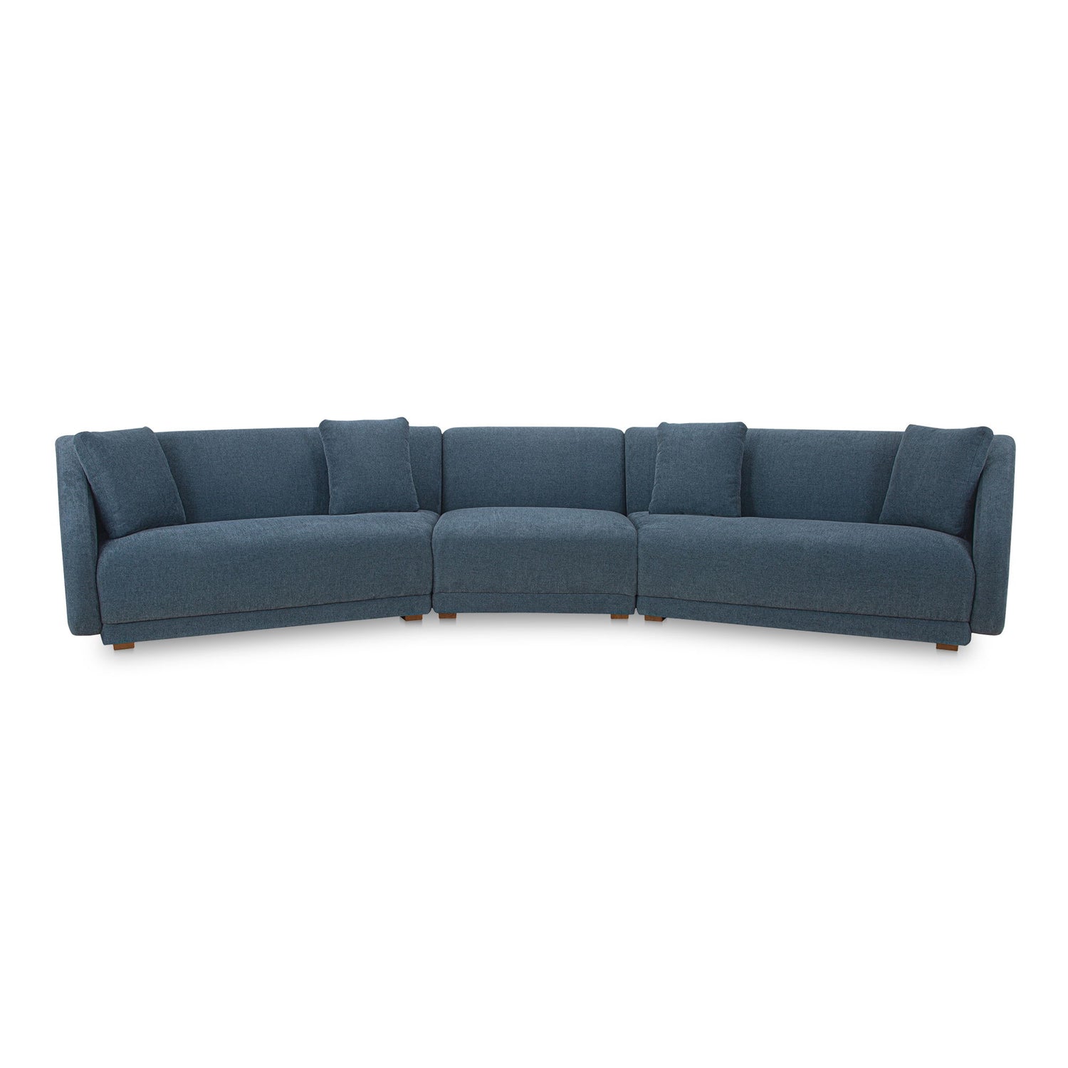 Fraser - 3 Piece Modular Sectional With Slipper - Deep Blue