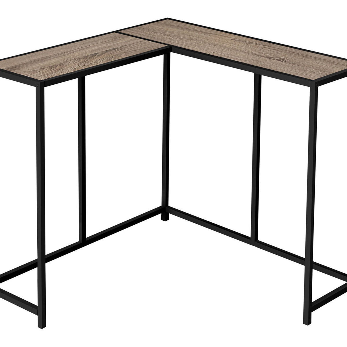 Corner Accent Console Table For Entryway, Unique L-Shaped Design