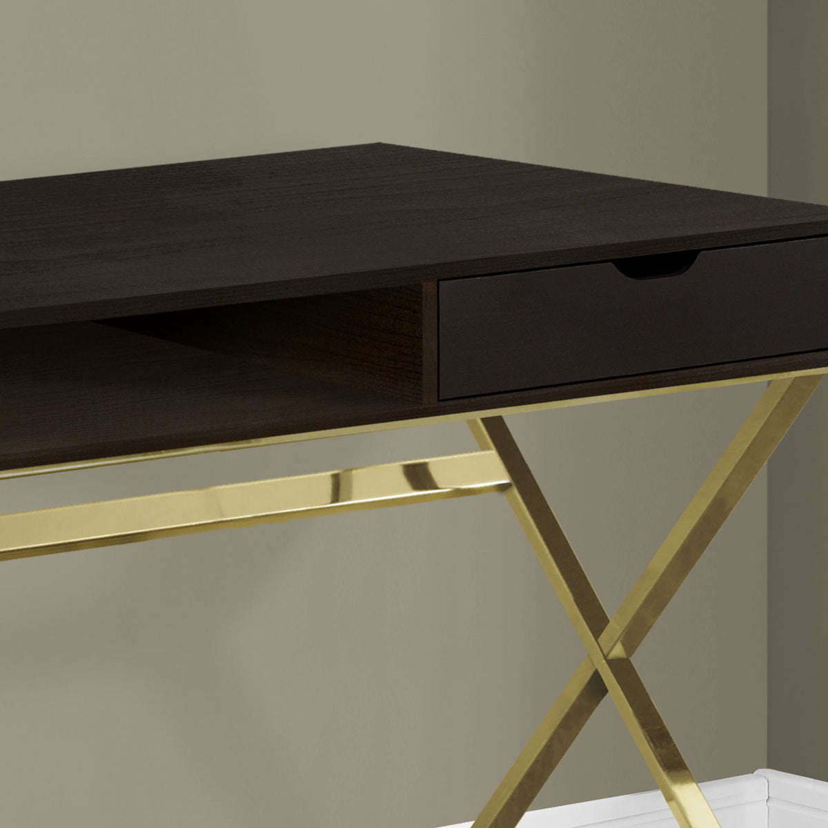 Computer Desk For Home Office, Laptop, Storage Drawers, Contemporary & Modern - Espresso