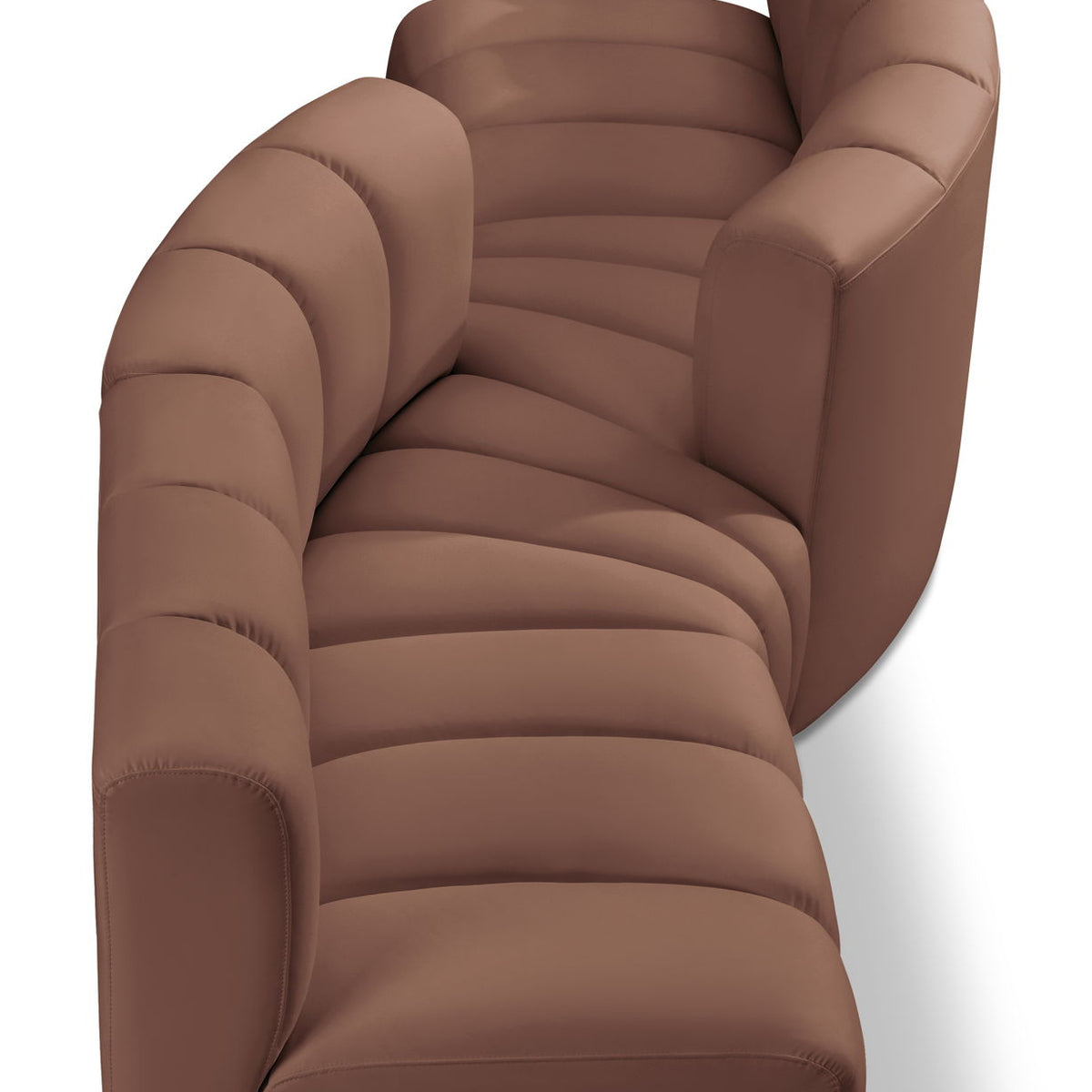 Arc - Faux Leather 4 Piece Sofa