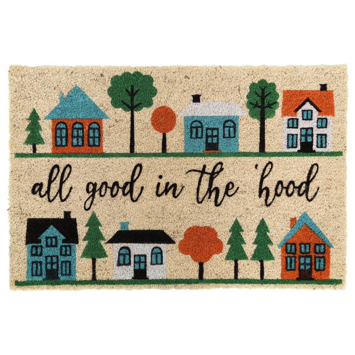 Doormats - Scarlet Stenciled Doormat - Multi