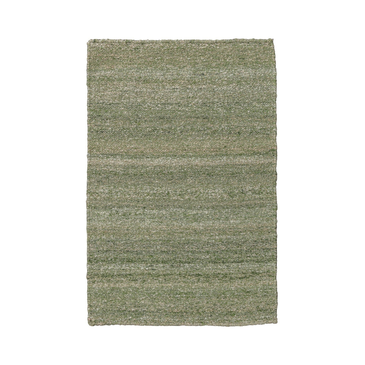 Dark green textured area rug with horizontal stripe pattern, rectangular