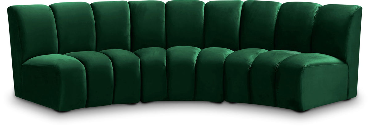 Infinity - 3 Piece Velvet Modular Sectional