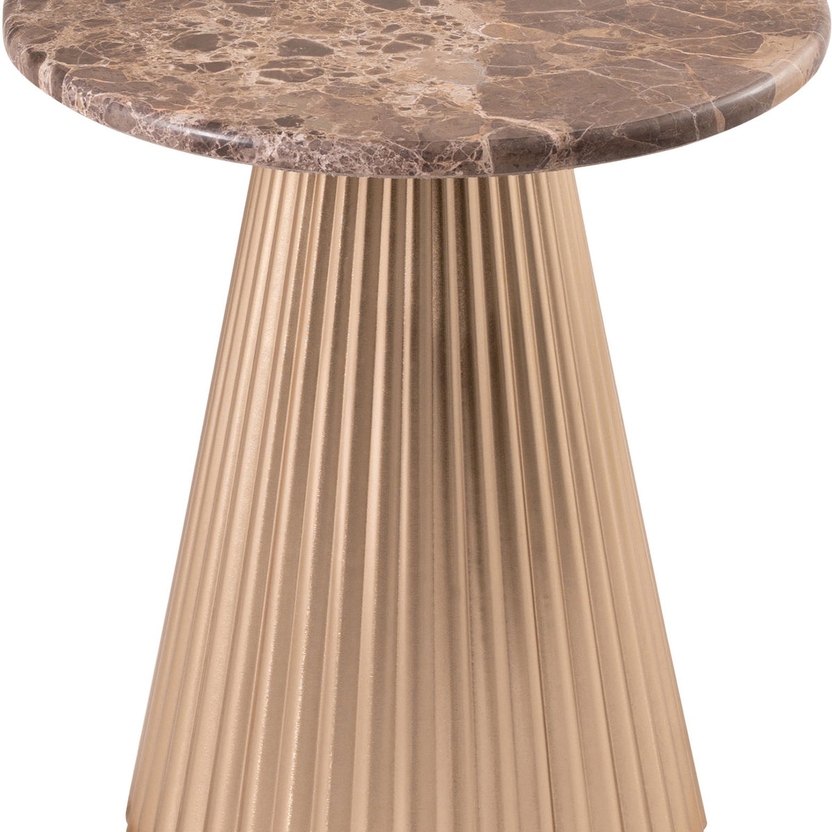 Cindra - Genuine Marble Top And Iron Base Table